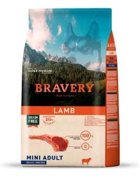 BRAVERY ADULTO MINI CORDERO 2 KG