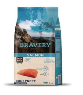 REMATE BRAVERY CACHORRO MINI SALMON 2 KG