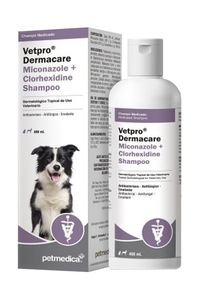 VETPRO SHAMPOO MICONAZOL + CLORHEXIDINA 400 ML