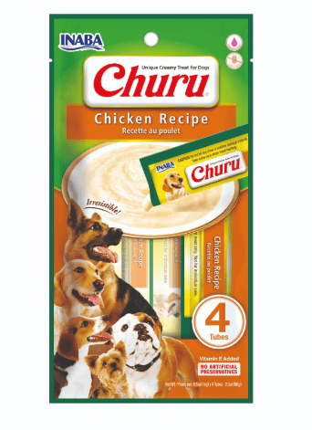 CHURU PERRO POLLO 140G/4 TUBOS 