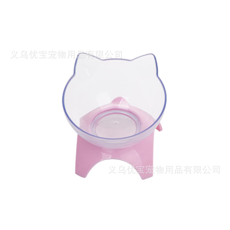 PLATO GATO TRANSPARENTE BASE COLOR