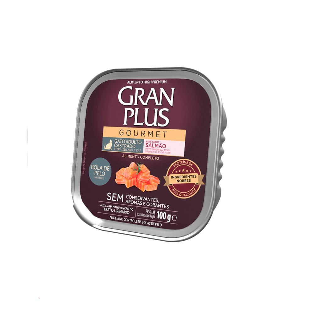 GRAN PLUS LATA GATO CASTRADO SALMÓN 100 G