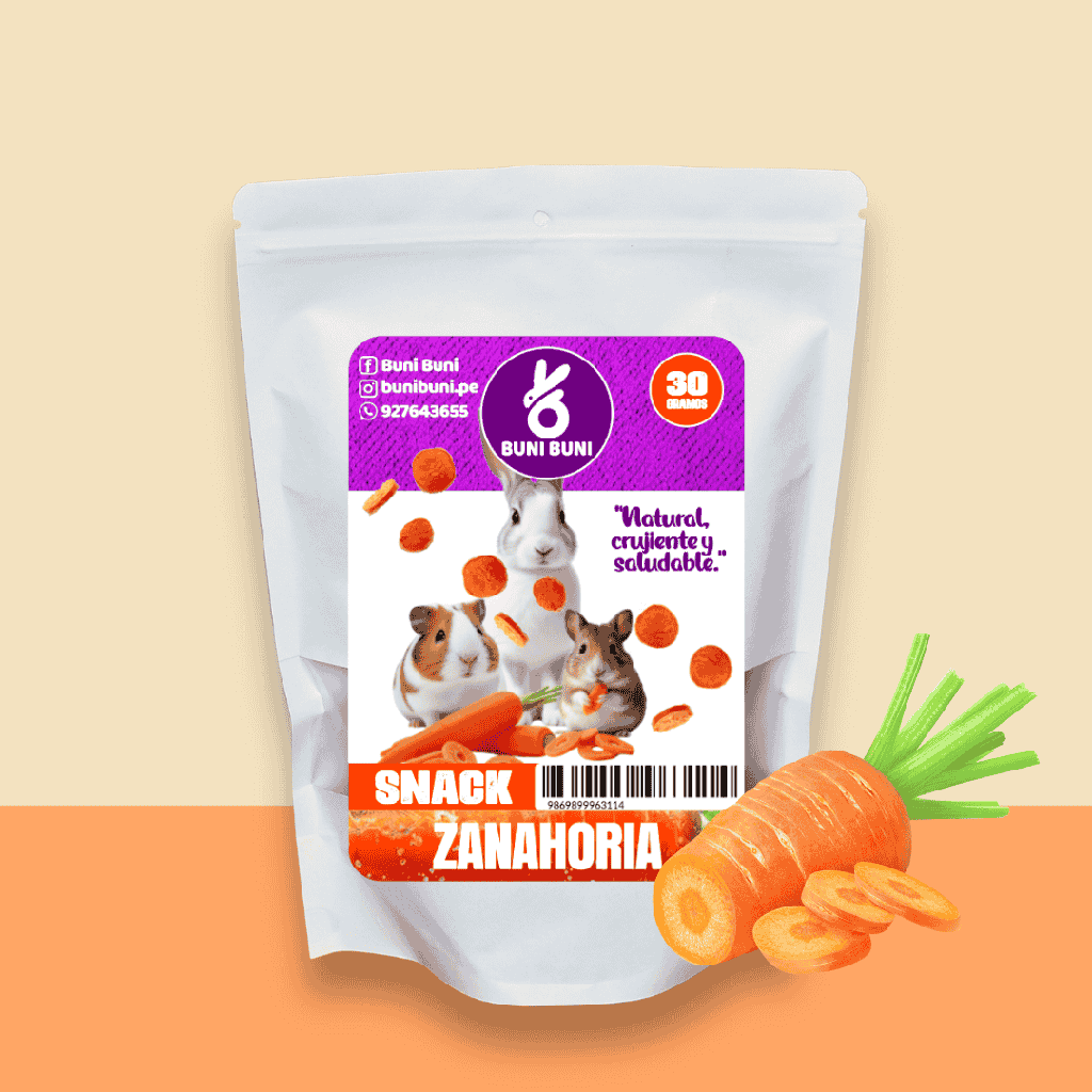 BUNI BUNI SNACKS DE ZANAHORIA 30 G