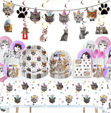 PACK CUMPLEAÑERO GATO HEMBRA