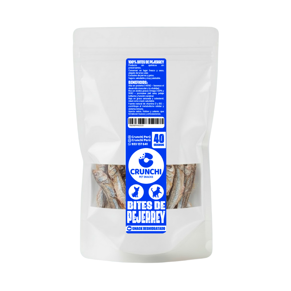 CRUNCHI BITES DE PEJERREY X 40 GRAMOS (10 UNID)