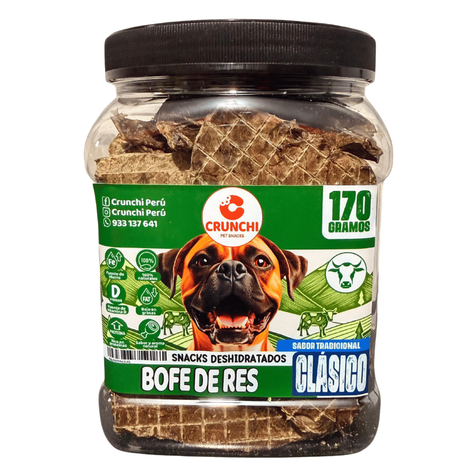 CRUNCHI BOFE DE RES FRASCO X 170 G