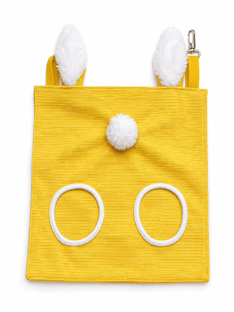 HENERA DOBLE TEMA CONEJO 31*27 CM - AMARILLO