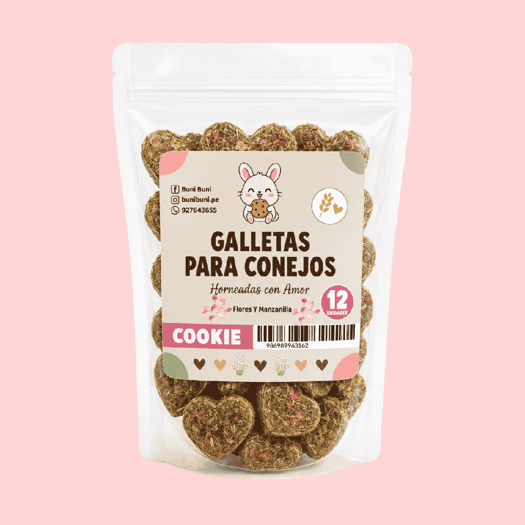 BUNI BUNI GALLETA HENO FLORES Y MANZANILLA 12 UNIDADES