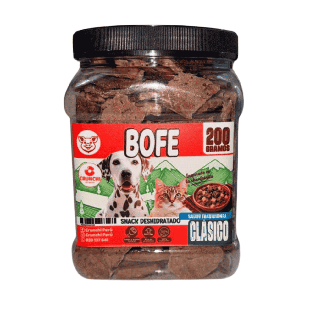 CRUNCHI BOFE DE CERDO FRASCO X 200 G
