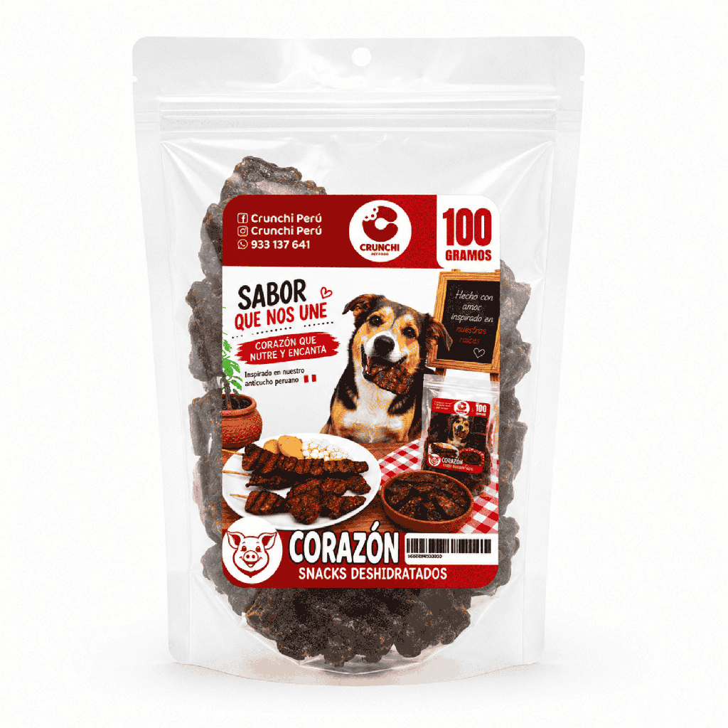 CRUNCHI CORAZÓN DE CERDO 100 G