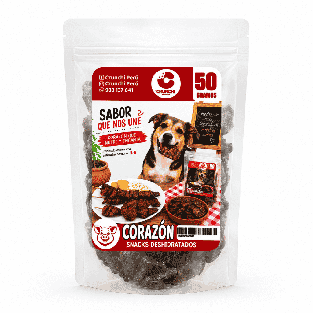 CRUNCHI CORAZÓN DE CERDO 50 G