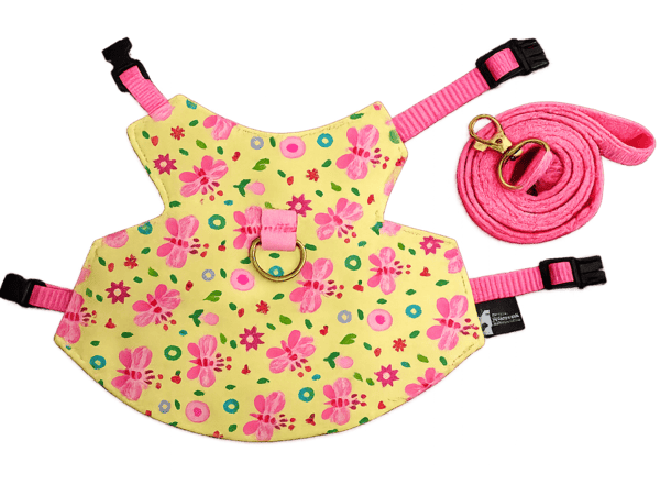PECHERA PARA CONEJOS TALLA M MODELO MARIPOSAS