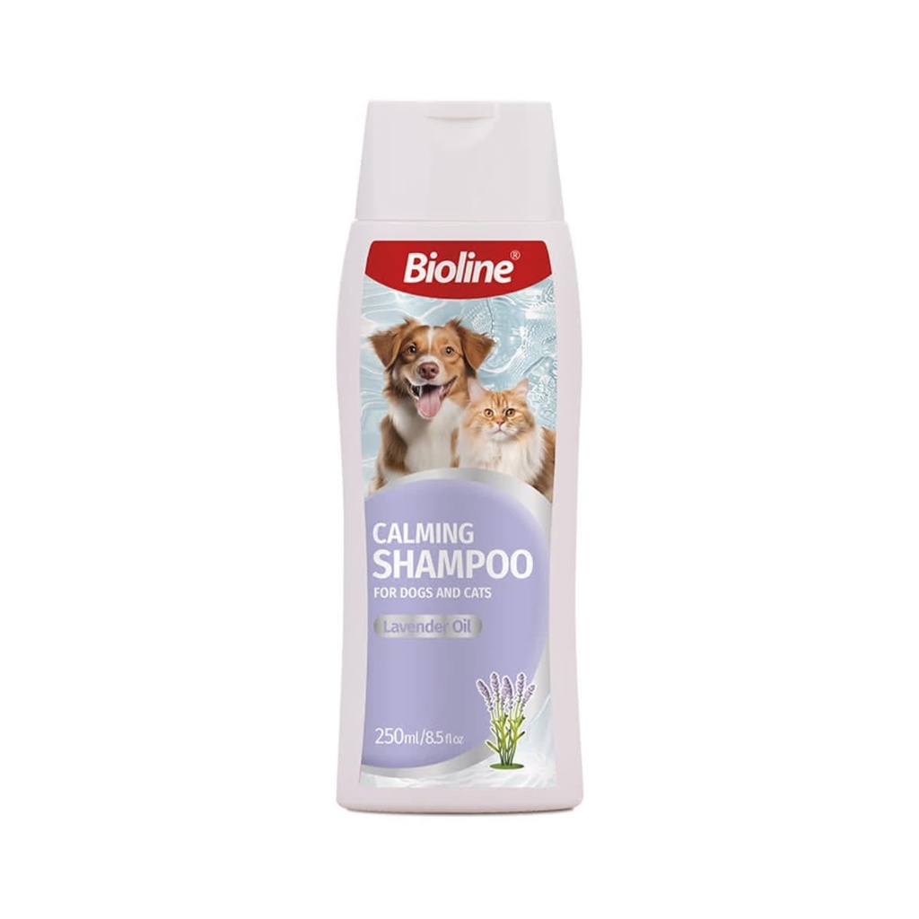 BIOLINE SHAMPOO RELAJANTE PARA PERROS Y GATOS 250 ML