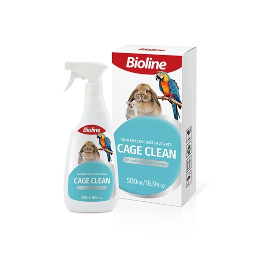 BIOLINE LIMPIADOR DE JAULAS Y CORRALES DE MASCOTAS EXOTICAS 500 ML
