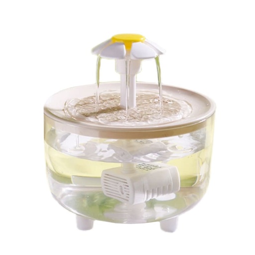 FUENTE DE AGUA MODELO FLOR TRANSPARENTE