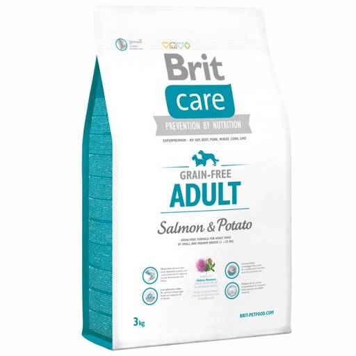 BRIT CARE ADULTO SALMÓN & PAPA 3 KG
