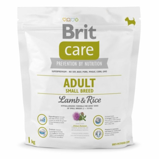 BRIT CARE ADULTO SMALL LAMB & RICE 1 KG