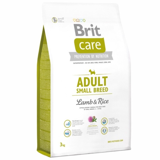 BRIT CARE ADULTO RAZA PEQUEÑA CORDERO 3 KG