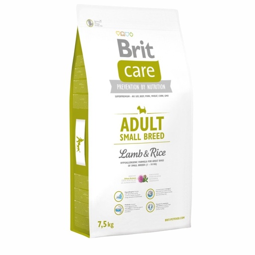 BRIT CARE ADULTO SMALL LAMB & RICE 7.5 KG