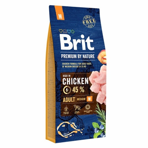 BRIT PREMIUM ADULTO MEDIUM POLLO 15 KG