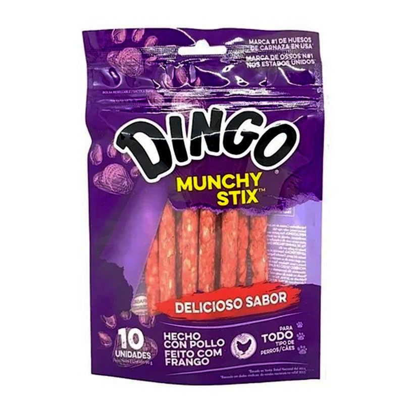 DINGO MUNCHY STIX X 10 UNID