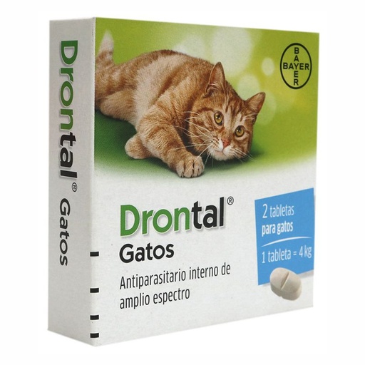 DRONTAL GATOS HASTA 4 KG X 1 PASTILLA