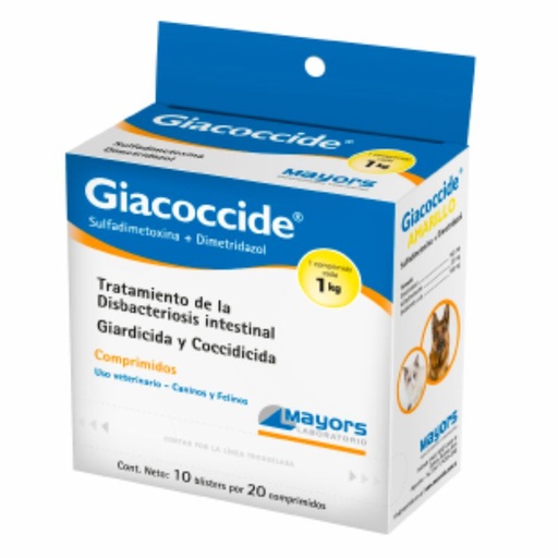 GIACOCCIDE AMARILLO HASTA 1 KG X 1 PASTILLA