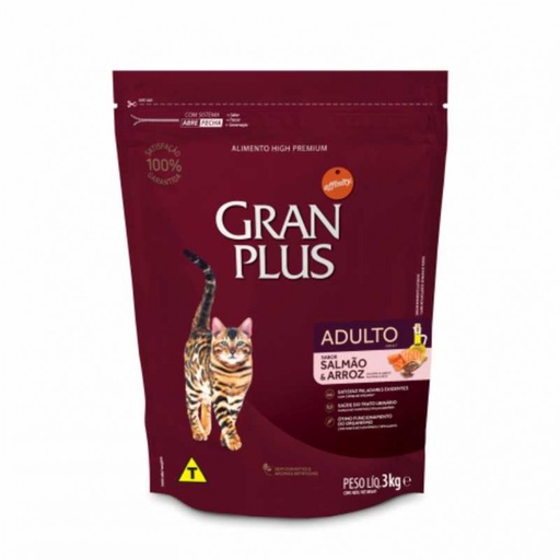 GRAN PLUS GATO ADULTO SALMON & ARROZ 3 KG