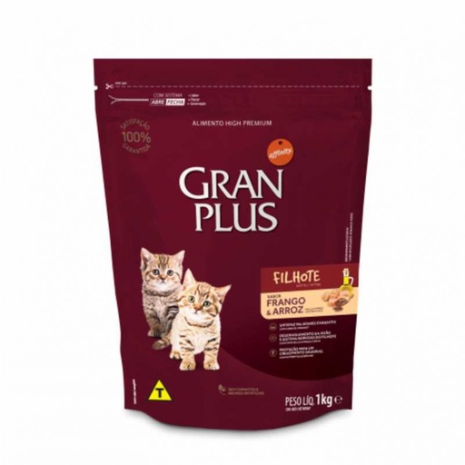 GRAN PLUS GATO CACHORRO POLLO & ARROZ X 1 KG