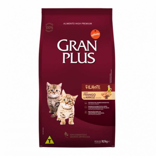 GRAN PLUS GATO CACHORRO POLLO & ARROZ X 10 KG