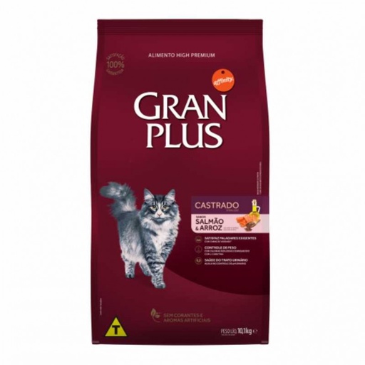 GRAN PLUS GATO CASTRADO SALMON & ARROZ 10 KG