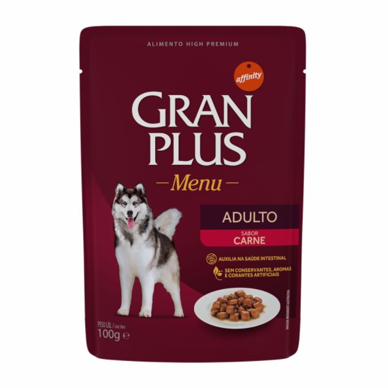 GRAN PLUS POUCH PERRO CARNE 100 G