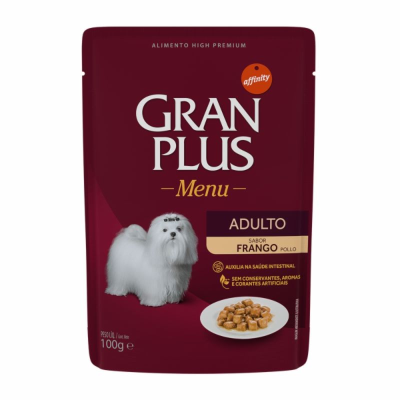 GRAN PLUS POUCH PERRO POLLO 100 G