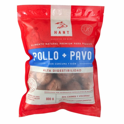 HANT POLLO/PAVO 800 G