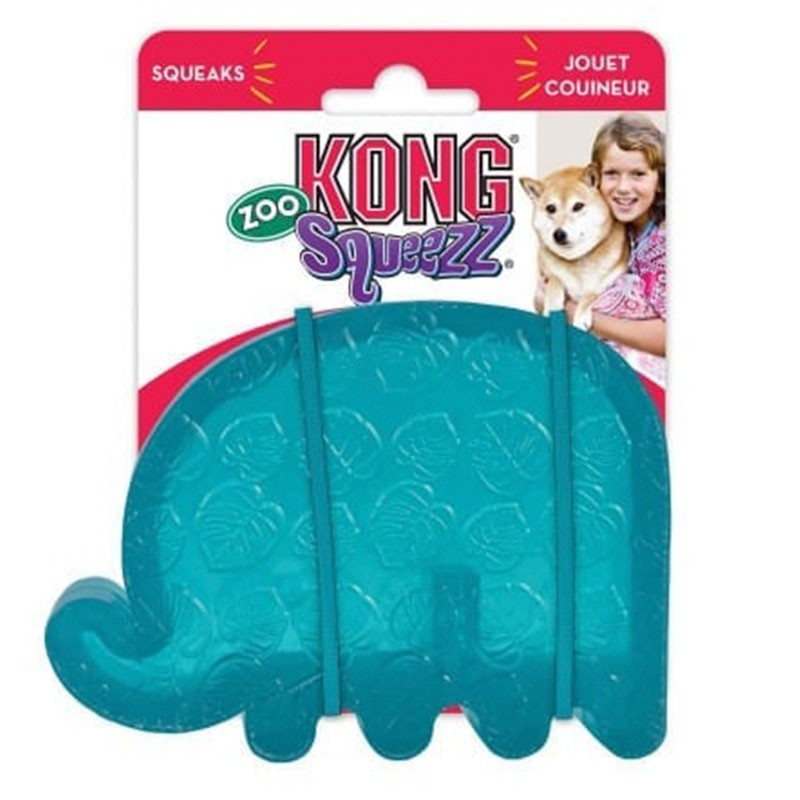 KONG SQUEEZZ ZOO ELEPHANT LARGE