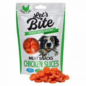 LET´S BITE MEAT SNACKS CHICKEN SLICES 80 G