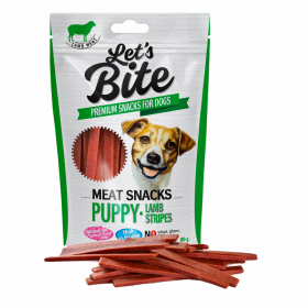 LET´S BITE MEAT SNACKS PUPPY LAMB STRIPES0 G