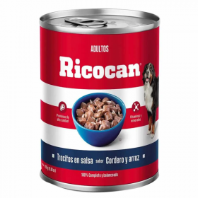 RICOCAN LATA ADULTO TROZOS DE CORDERO 280 G