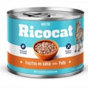 RICOCAT LATA TROZOS ADULTO 160 G