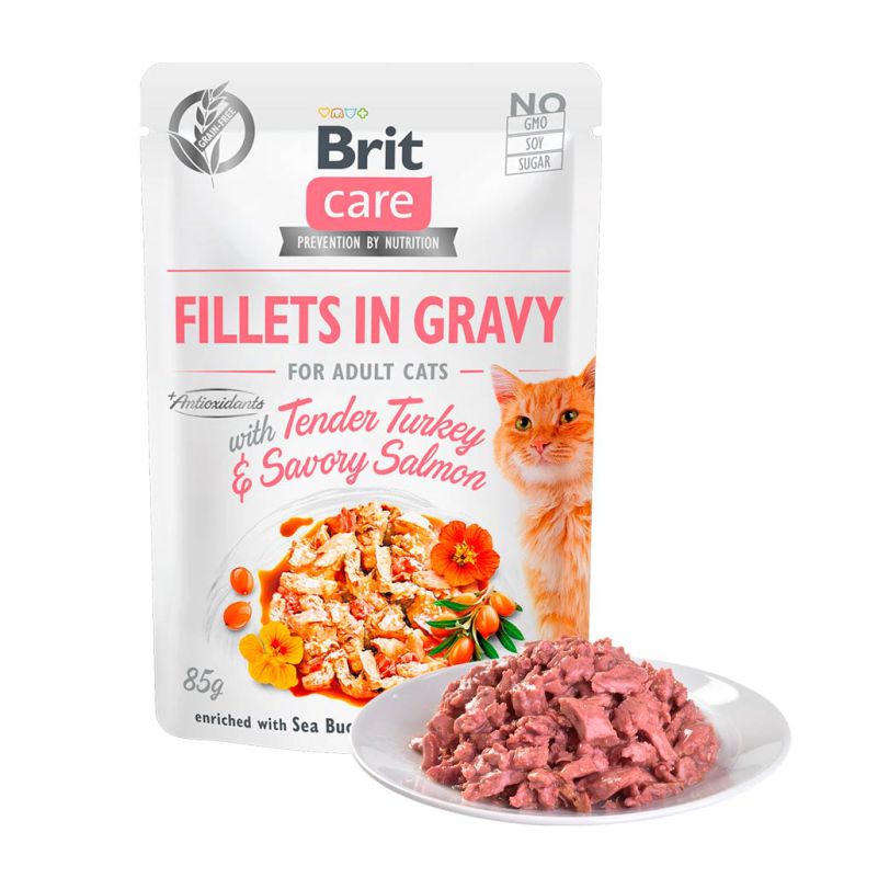 BRIT CARE CAT POUCH TURKEY 85 G