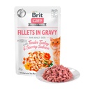 BRIT CARE CAT FILLETS IN GRAVY WITH TENDER TURKEY 85 G