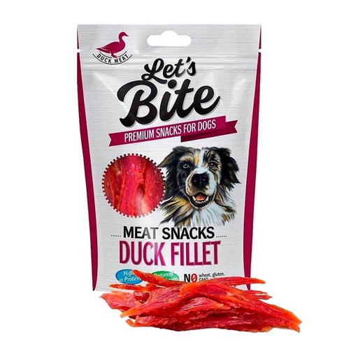LET'S BITE MEAT SNACKS DUCK FILLET 80 G