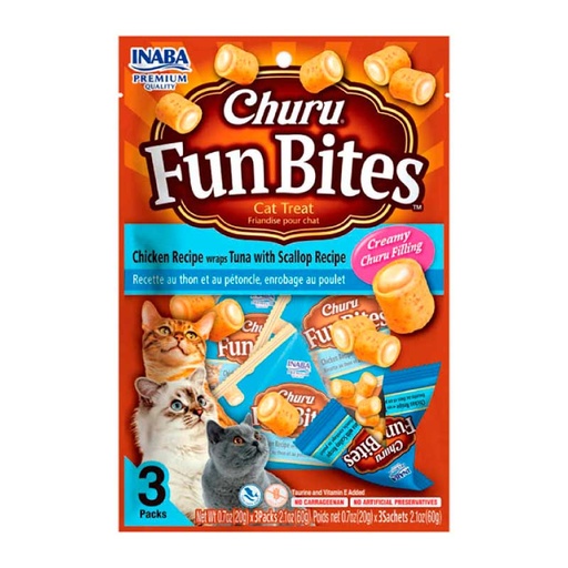 CHURU FUN BITES TUNA WITH SCALLOP RECIPE 60 G