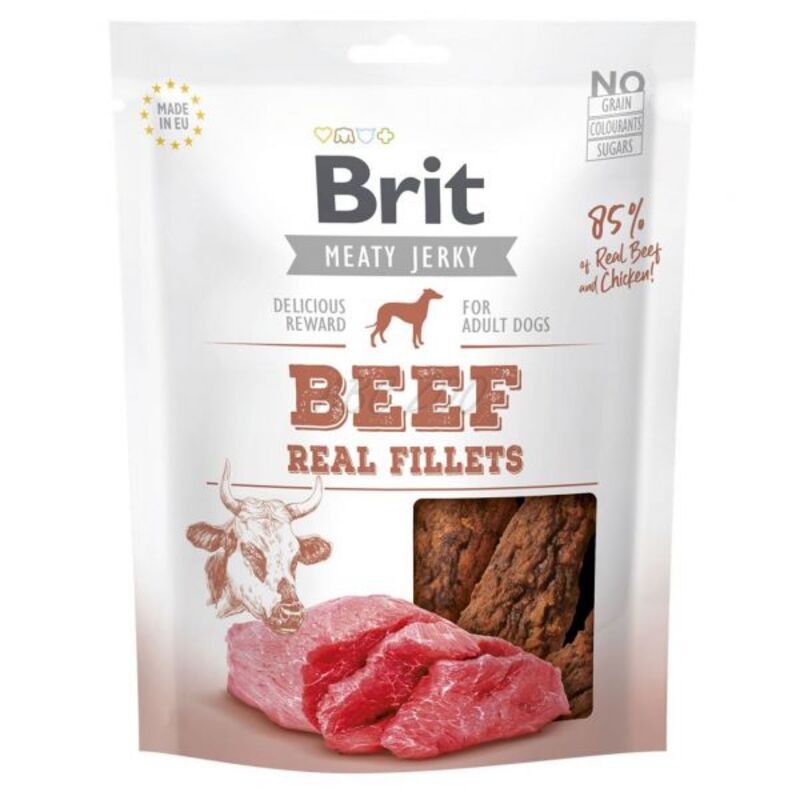 BRIT JERKY BEEF FILLETS 80 G