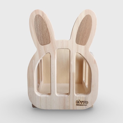 HENERA DE MADERA PEQUEÑA MODELO CONEJITO 25*18*14CM
