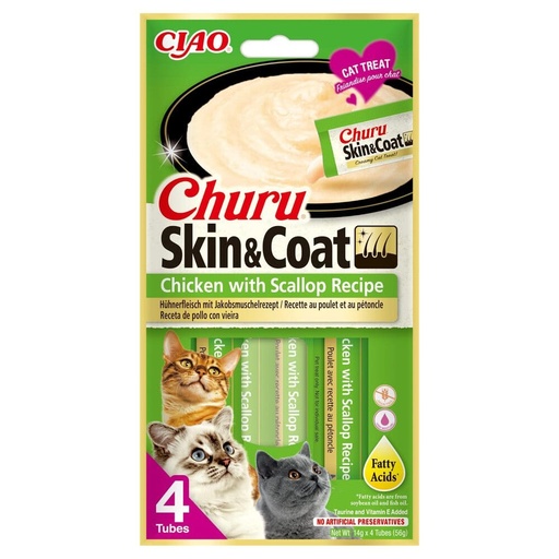 CHURU SKIN & COAT CHICKEN WITH SCALLOP RECIPE 60 g