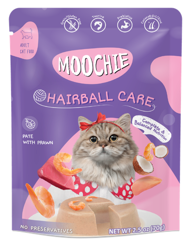 MOOCHIE CAT POUCH - HAIRBALL CARE 70 G