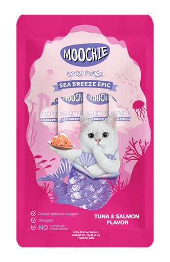 MOOCHIE CAT TUNA & SALMON FLAVOR 25 SACHET 15 G