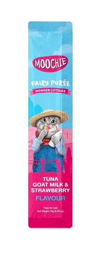 MOOCHIE CAT SACHET TUNA GOAT MILK & STRAWBERRY FLAVOR 1 SACHET 15 G
