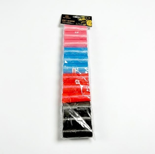 BOLSAS RECOLECTORAS HUELLITAS X 12 ROLLOS - YS650006 